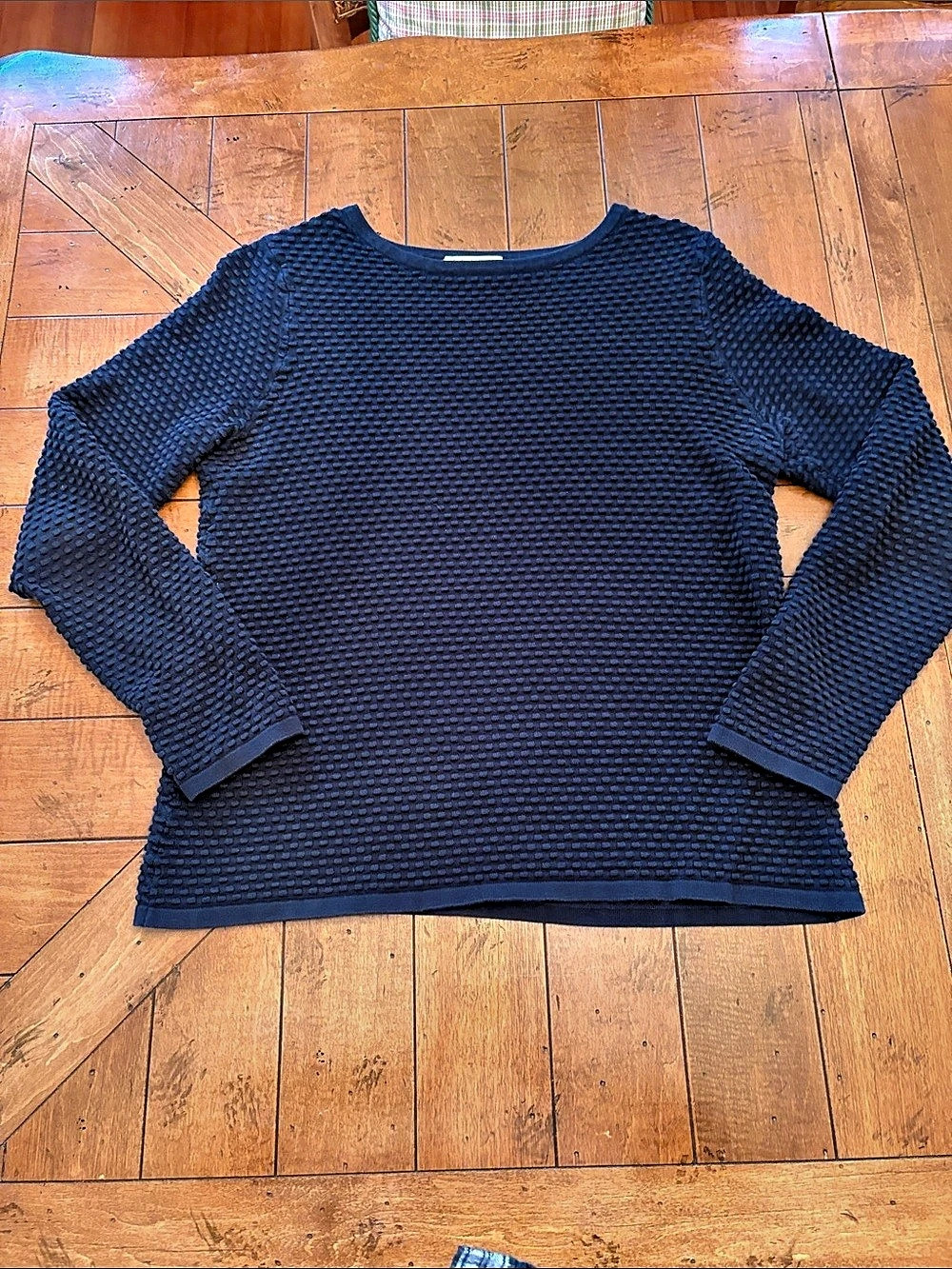 Brooks Brothers Red Fleece Textured Crewneck Sweater in Blue Size Medium